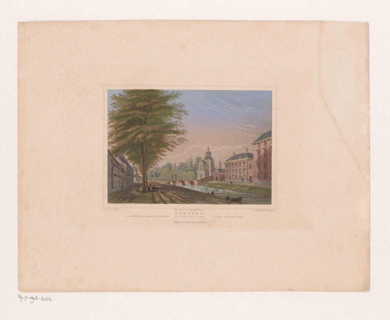Vista del Wittevrouwenpoort en Utrecht de Franz Hablitschek