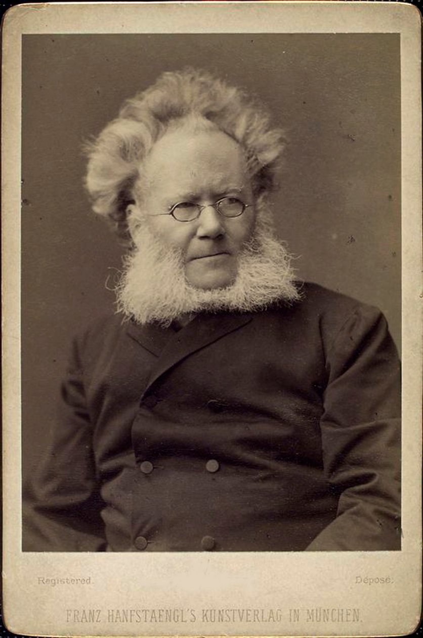 Henrik Ibsen, dramaturgo y poeta noruego, finales del siglo XIX o principios del siglo XX de Franz Hanfstaengl