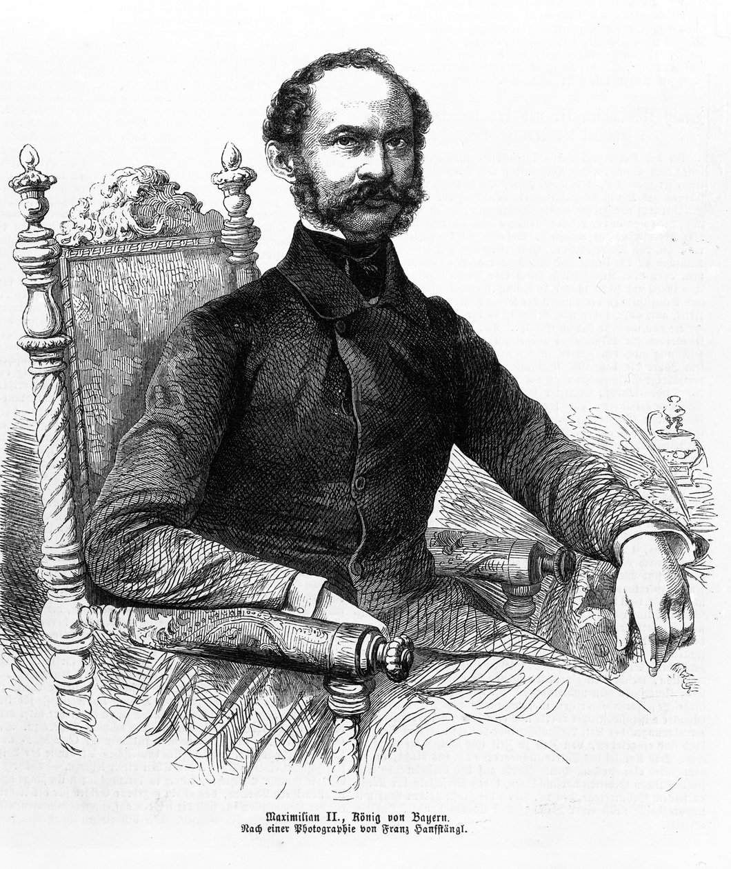 Maximiliano II (1811-64), Rey de Baviera de Franz Hanfstaengl