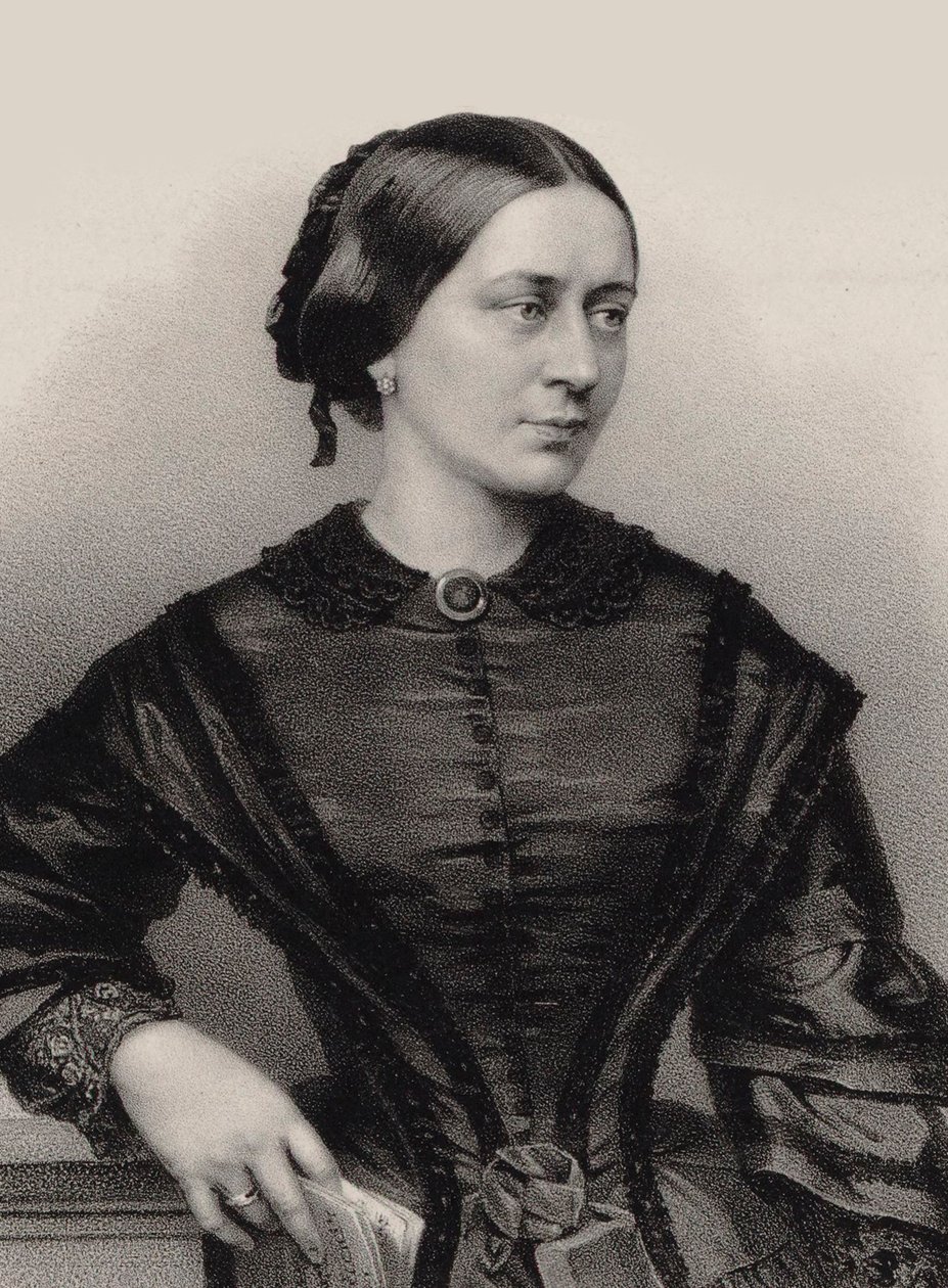 Retrato de Clara Schumann 1819-1896, 1860 de Franz Hanfstaengl
