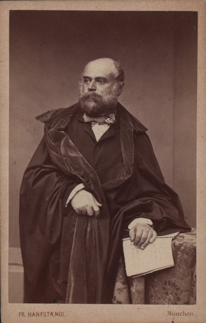 Retrato del pianista y compositor Adolph von Henselt de Franz Hanfstaengl