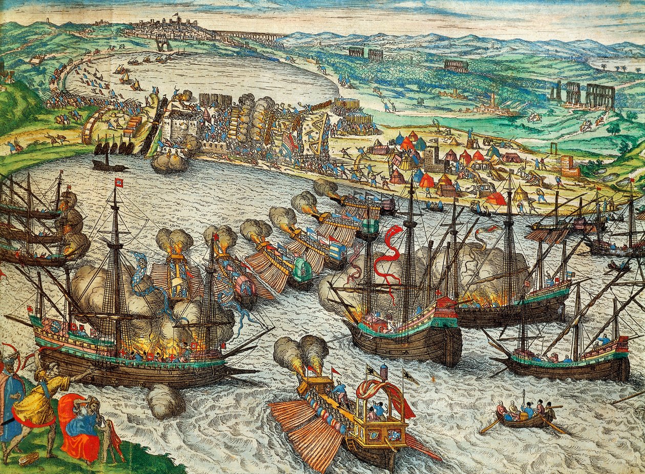 Captura de La Goleta y Túnez por Carlos V de Franz Hogenberg