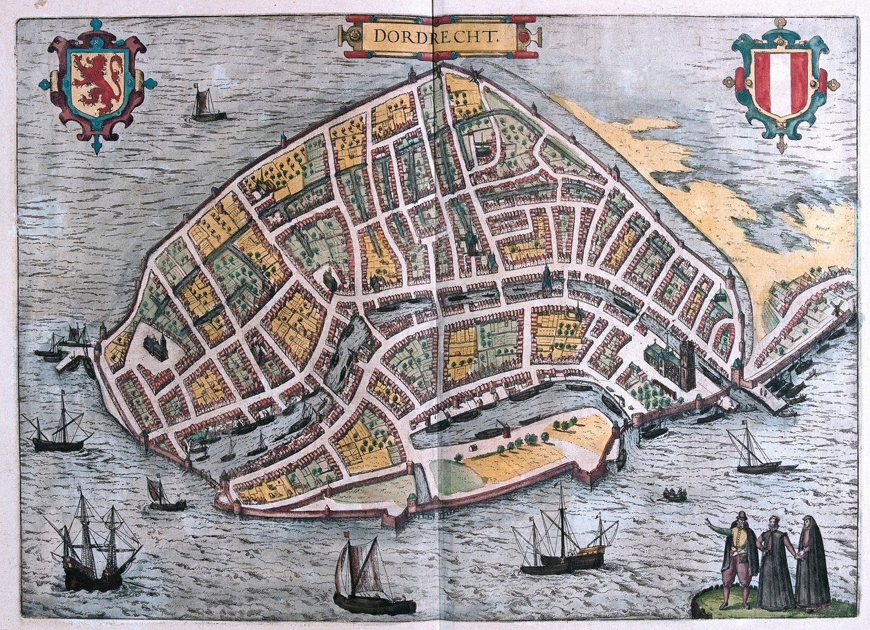 Dordrecht, Países Bajos de Franz Hogenberg