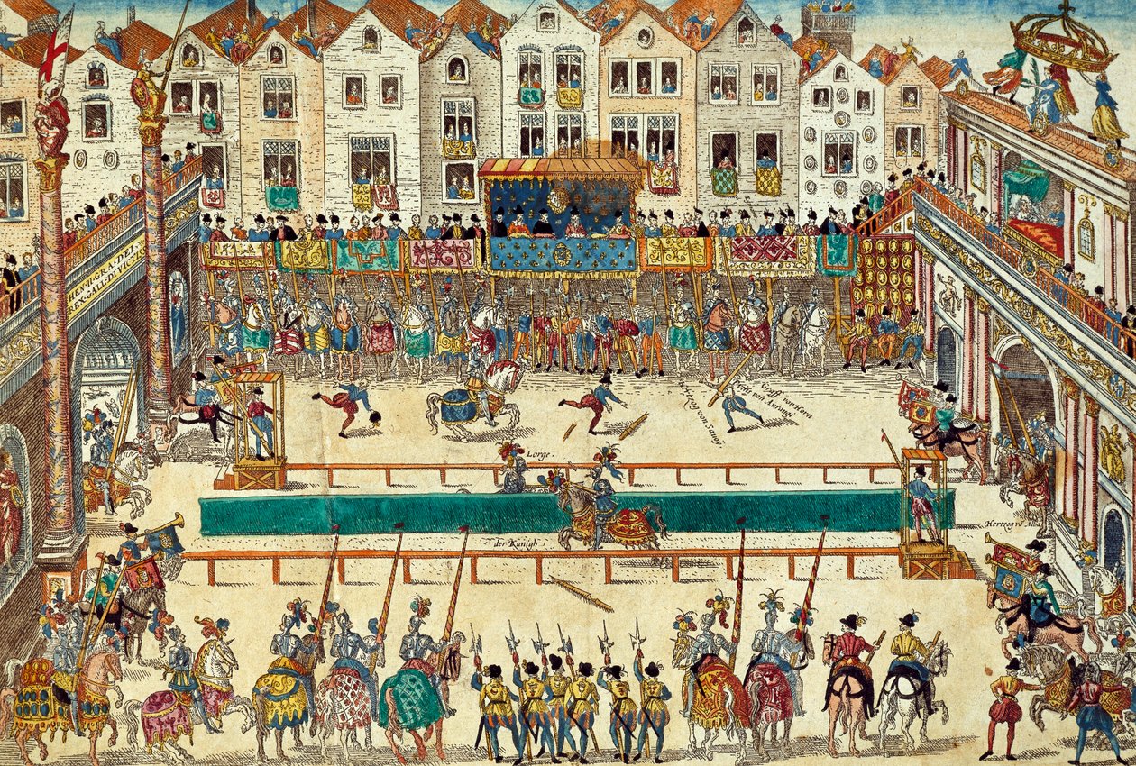 Enrique II de Francia herido de muerte, 30 de junio de Franz Hogenberg