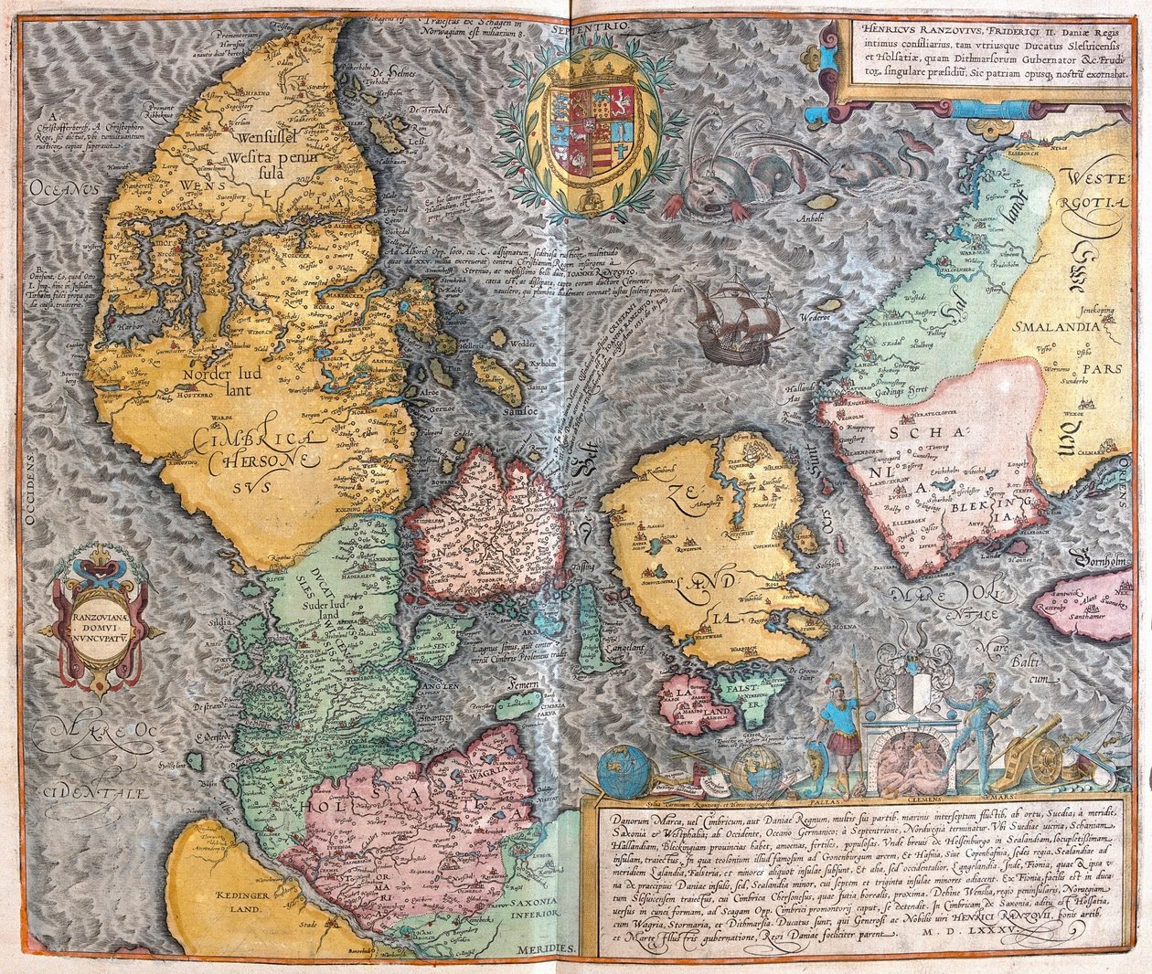 Jutlandia, Dinamarca (grabado) de Franz Hogenberg