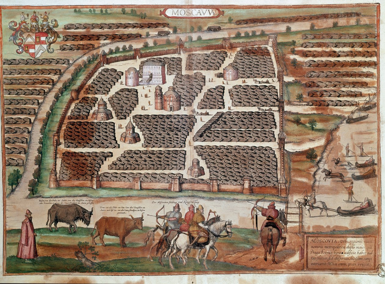 Mapa de Moscú de Franz Hogenberg