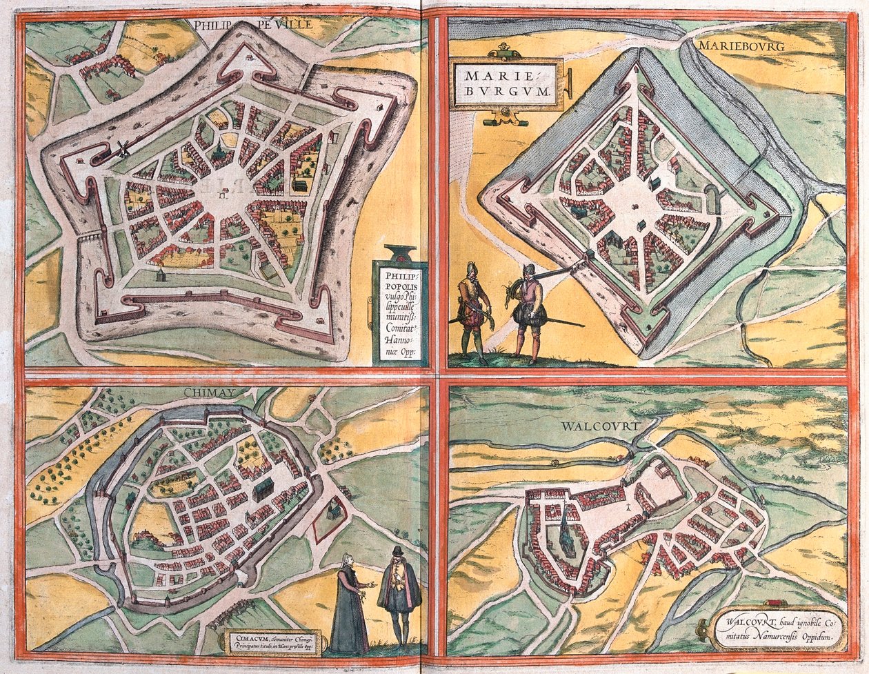 Philippeville, Mariembourg, Chimay y Walcourt, Bélgica de Franz Hogenberg