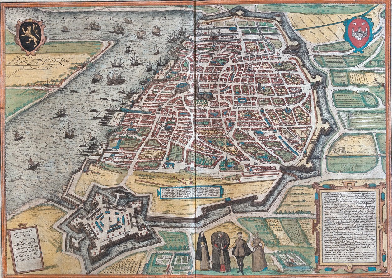 Plan de Anvers de Franz Hogenberg