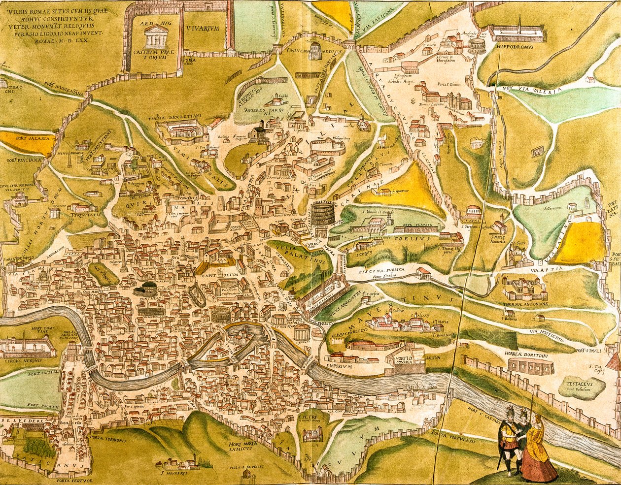 Vista de Roma (Romae), Italia de Franz Hogenberg