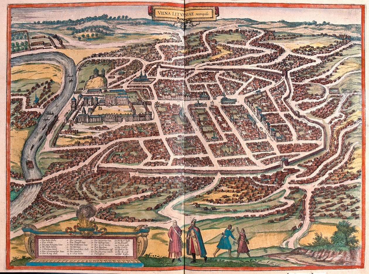 Vilna, Lituania (grabado) de Franz Hogenberg