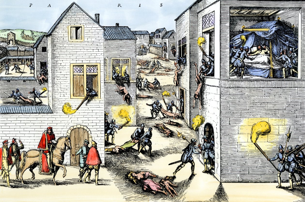 Guerra de Religiones: Asesinato de Gaspard de Coligny (Almirante de Coligny de Franz Hogenberg