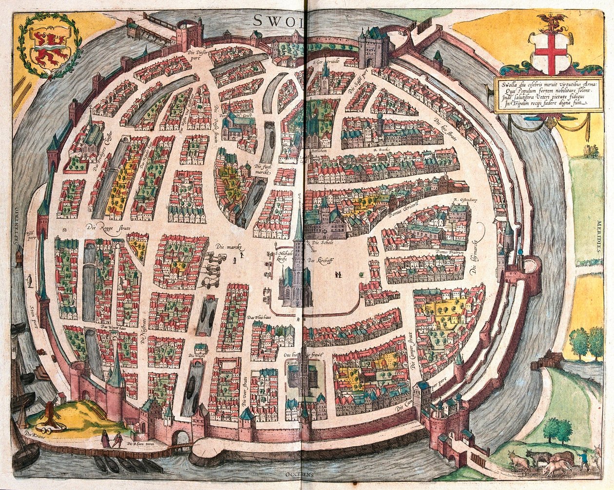 Zwolle, Países Bajos de Franz Hogenberg