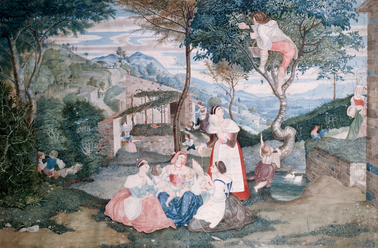 Alemán: Italienisches Landleben La vida en el campo italiano de Franz Horny