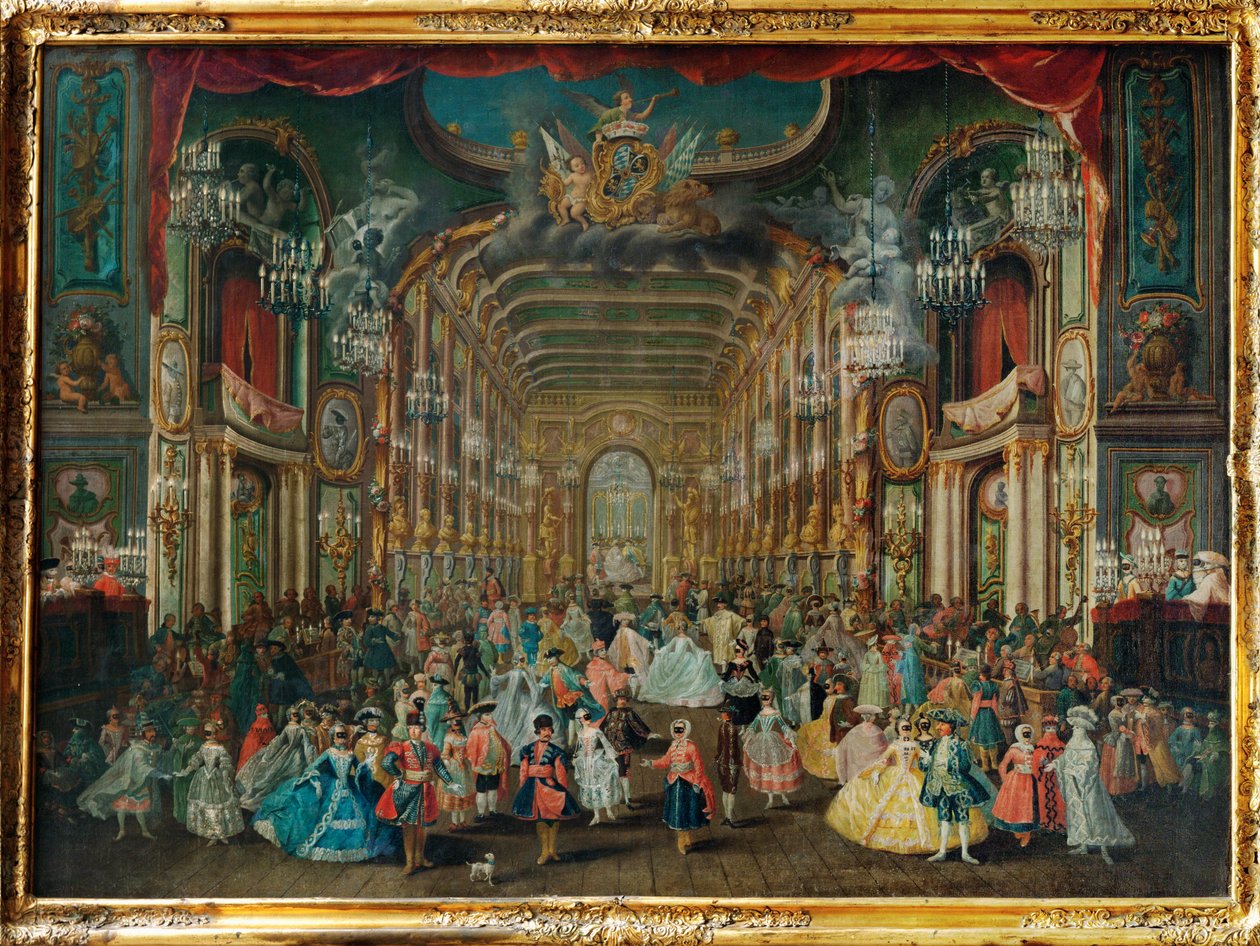 Baile de disfraces en el Teatro de la Residencia de Bonn ... de Franz Jakob Rousseau