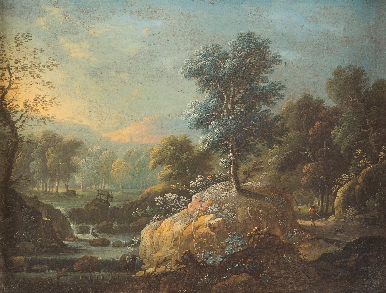 Franz Joachim Beich Paisaje boscoso de arroyo montañoso de Franz Joachim Beich