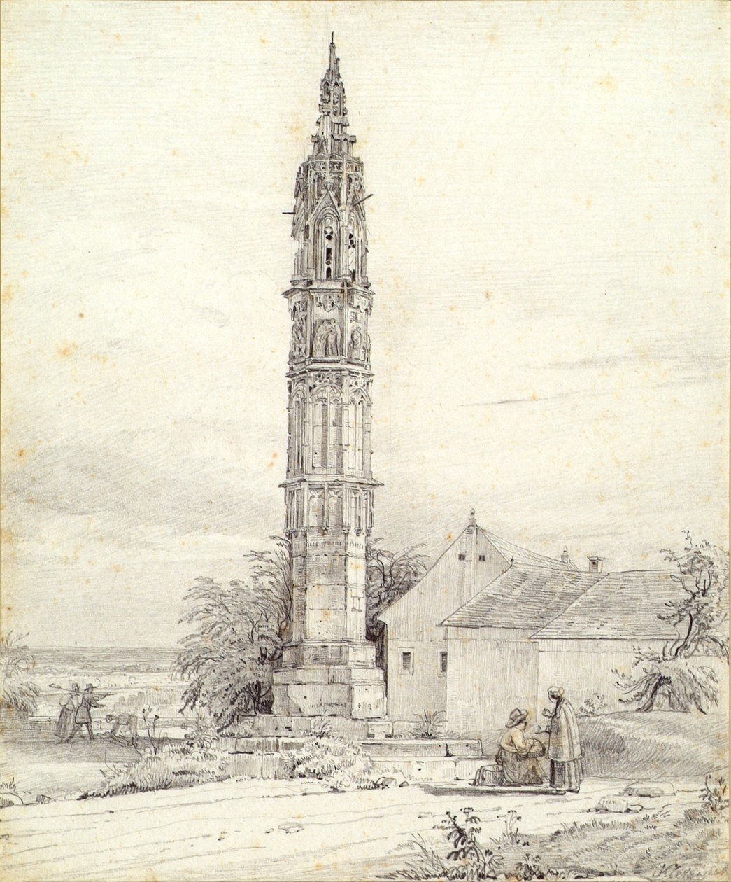 La "Luz Eterna", la columna de la peste, en Klosterneuburg de Franz Kletzinsky