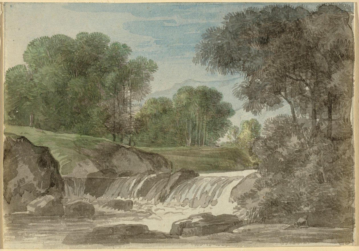 paisaje de árboles de Franz Kobell