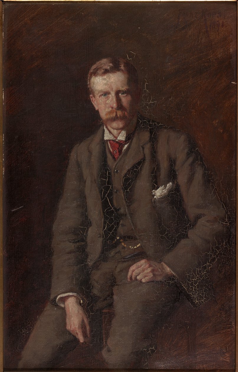 Retrato de Henry Straker, 1890 de Franz Kops
