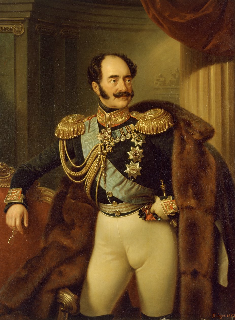 Retrato del conde Adlerberg de Franz Krüger