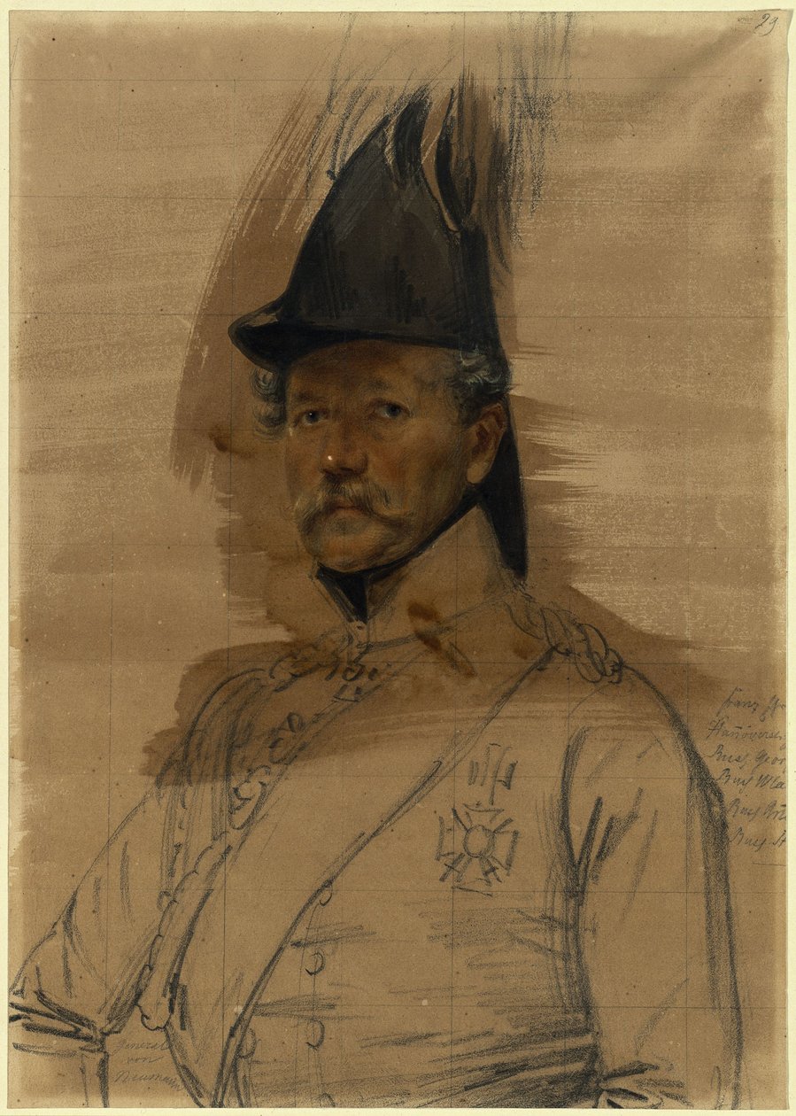 El general August Wilhelm von Neumann de Franz Krüger