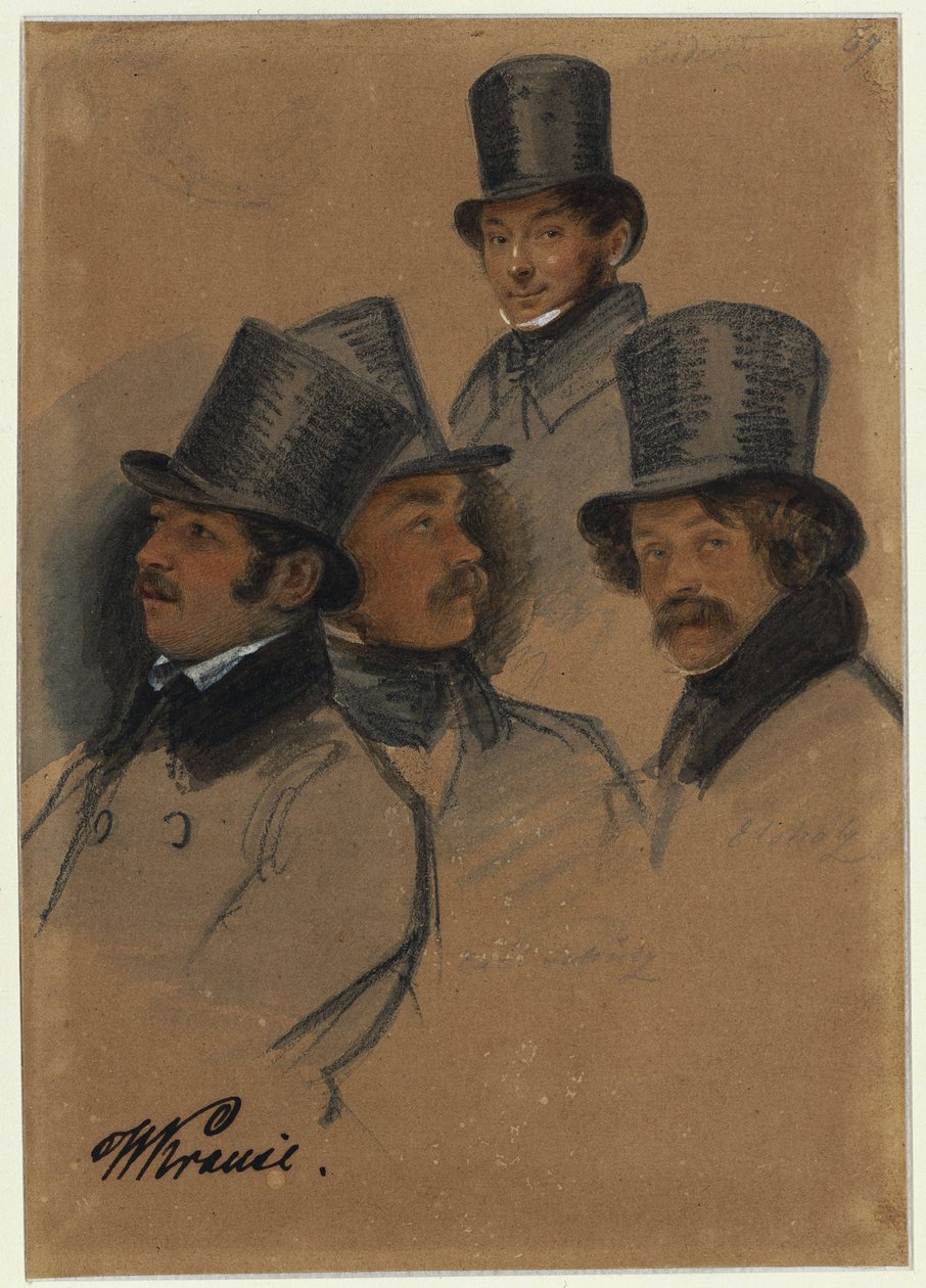 Ludwig Elsholtz, Wilhelm Krause, Karl Friedrich G. Lüderitz, Karl Friedrich Schulz de Franz Krüger