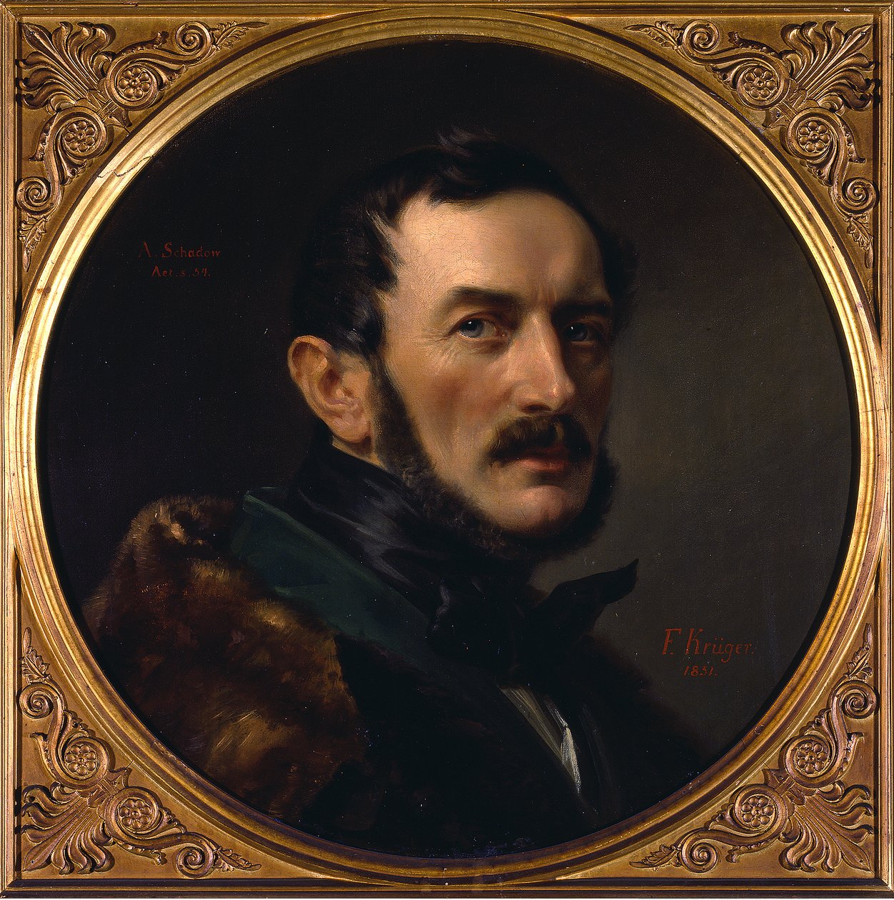Retrato del arquitecto Albert Dietrich Schadow de Franz Krüger