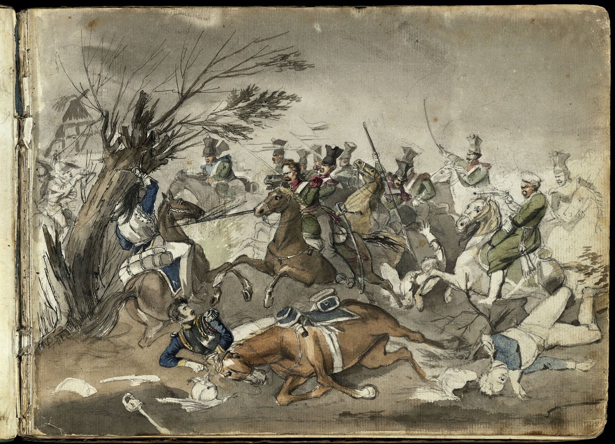 Escena de batalla de Franz Krüger