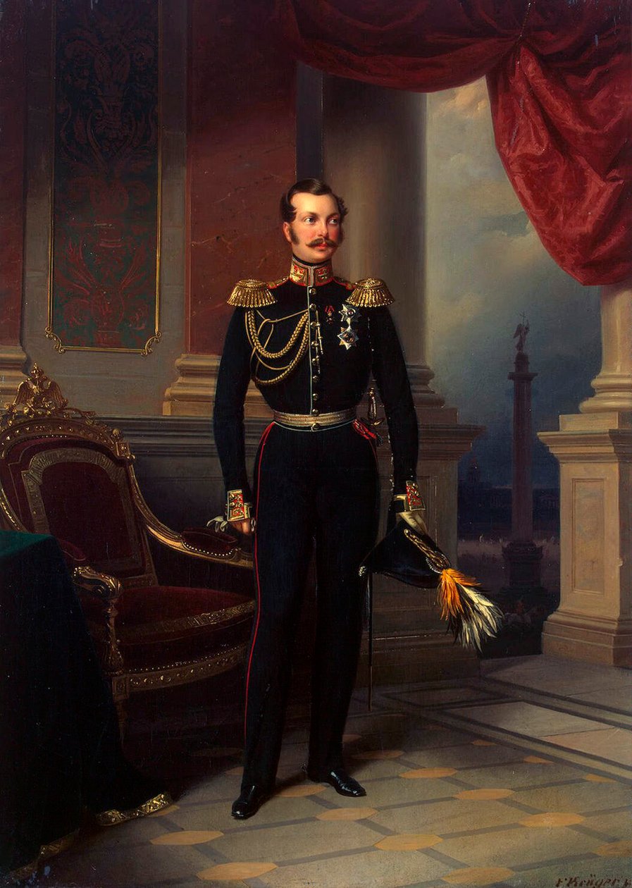 Retrato del príncipe heredero Alexander Nikolayevich de Franz Kruguer