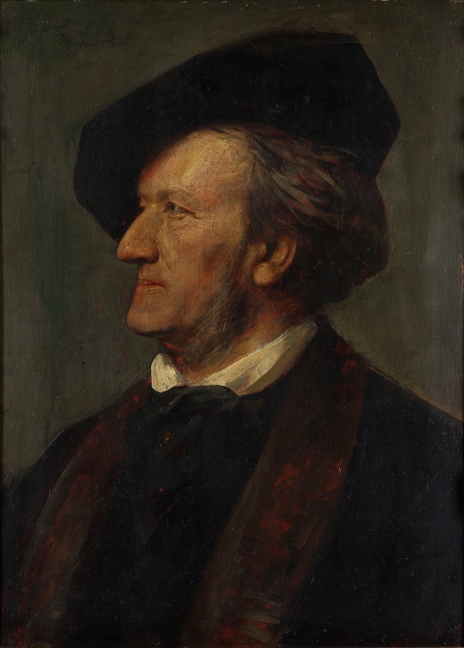 Retrato del compositor Richard Wagner 1813-1883 de Franz von Lenbach