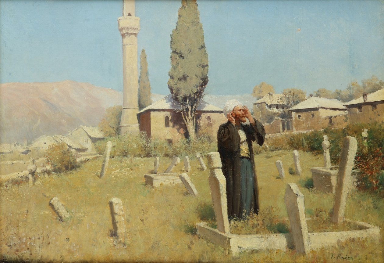 Franz Leo Ruben, En la oración en el cementerio ante la mezquita de Franz Leo Ruben