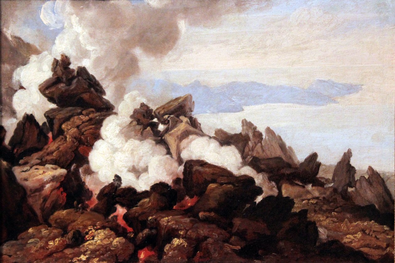 El cráter del Vesubio de Franz Ludwig Catel