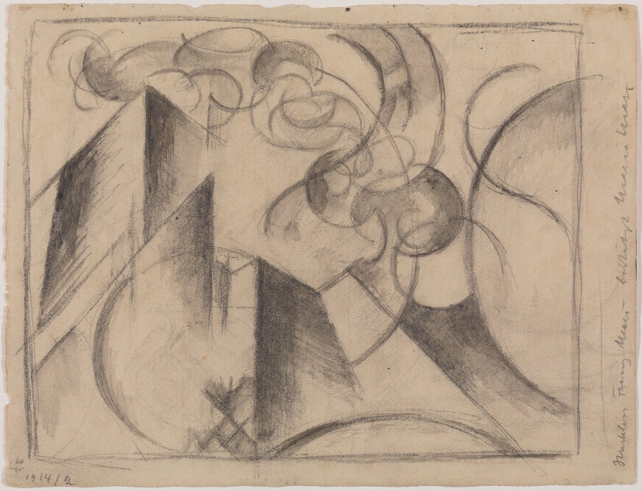 Dibujo abstracto de Franz Marc