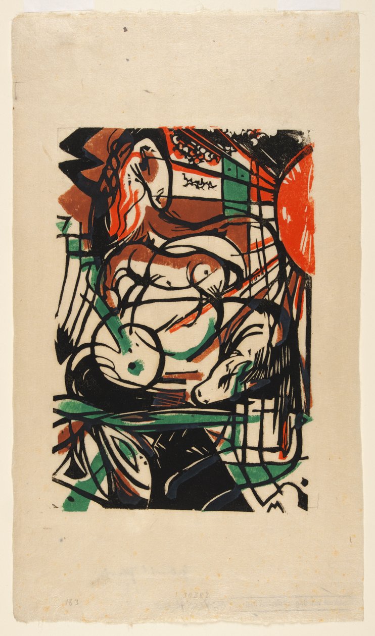 Erschaffung der Pferde de Franz Marc
