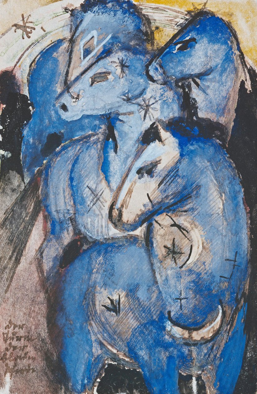 Der Turm der blauen Pferde de Franz Marc