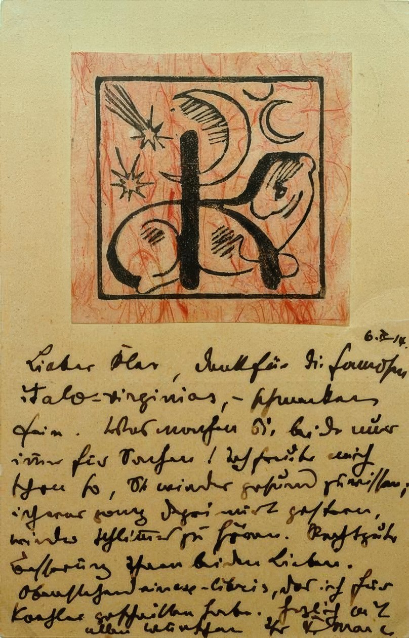 Exlibris Bernhard Koehler de Franz Marc