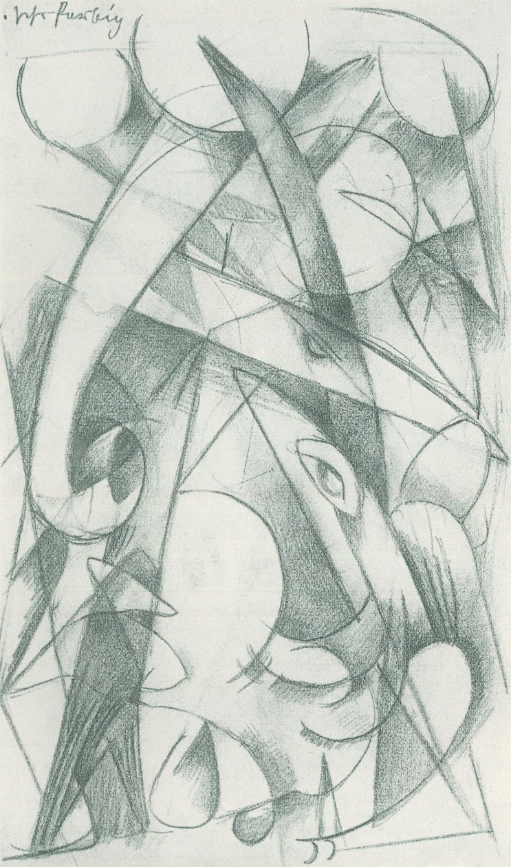 Franz Marc - Cuaderno de bocetos del campo - Hoja 09 de Franz Marc