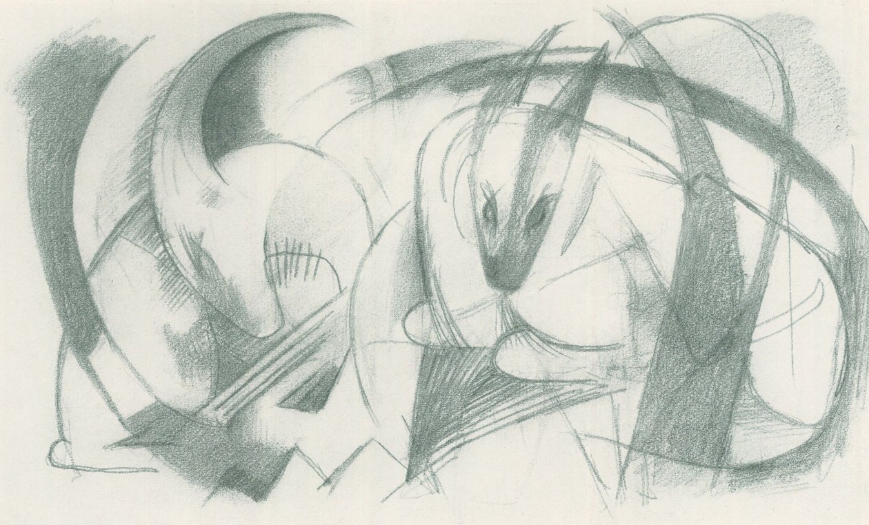 Franz Marc - Cuaderno de bocetos del campo - Lámina 13 de Franz Marc