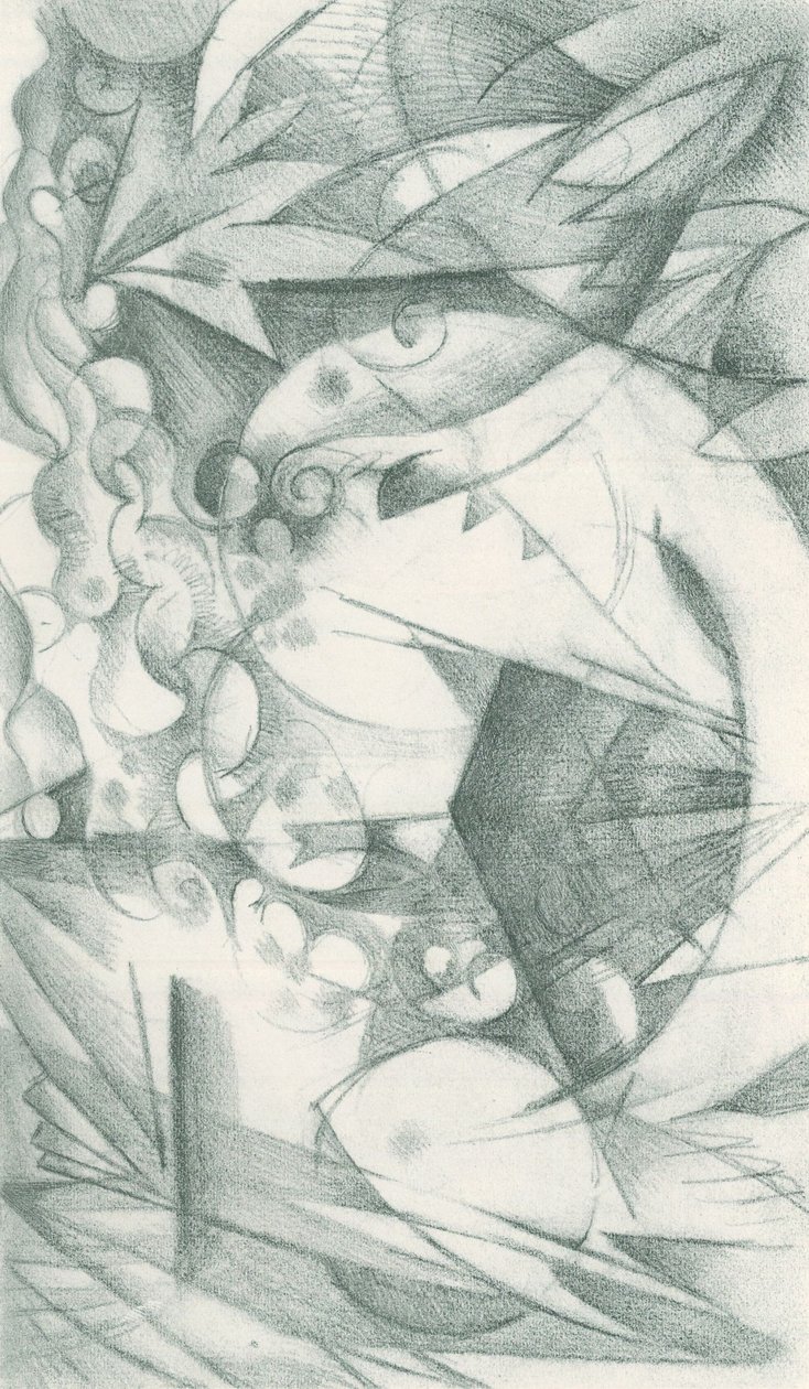 Franz Marc - Cuaderno de bocetos del campo - Lámina 18 de Franz Marc