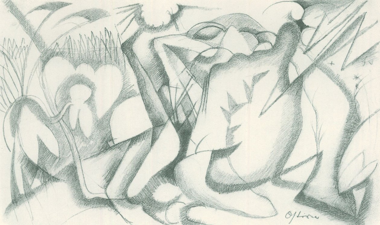 Franz Marc - Cuaderno de bocetos del campo - Lámina 19 de Franz Marc