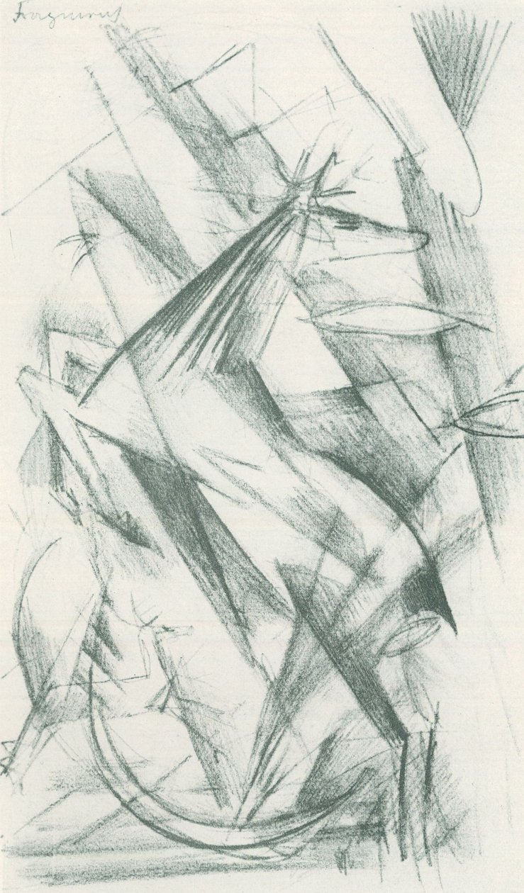 Franz Marc - Cuaderno de bocetos del campo - Lámina 22 de Franz Marc