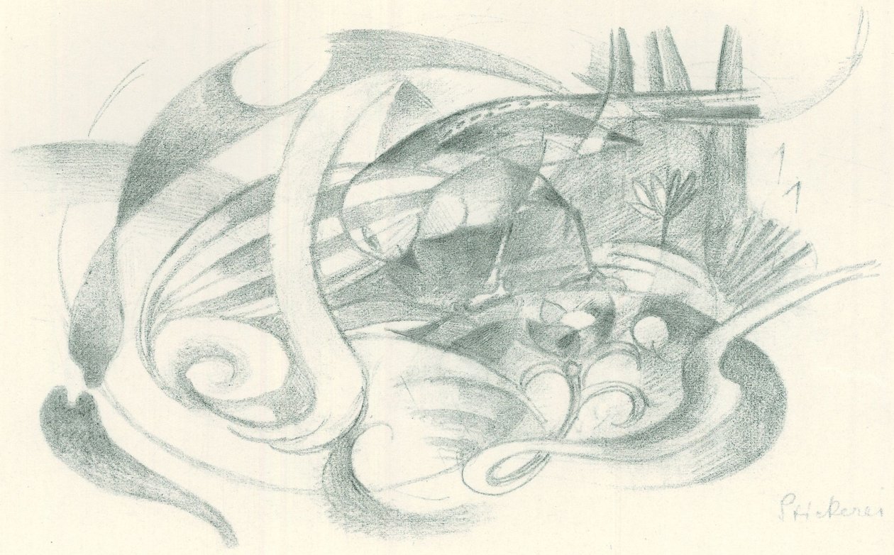 Franz Marc - Cuaderno de bocetos del campo - Lámina 29 de Franz Marc