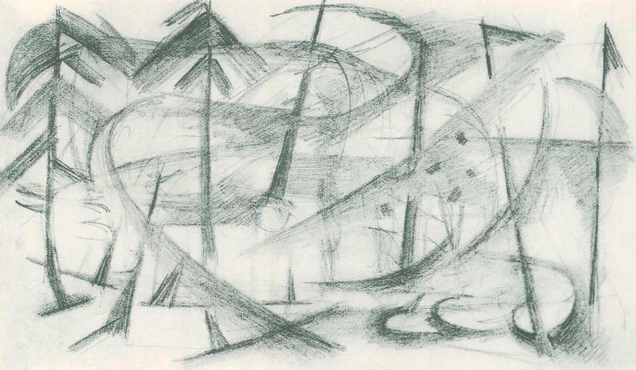 Franz Marc - Cuaderno de bocetos del campo - Lámina 35 de Franz Marc