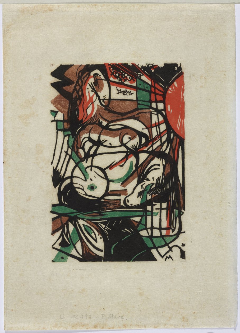 nacimiento de caballos de Franz Marc