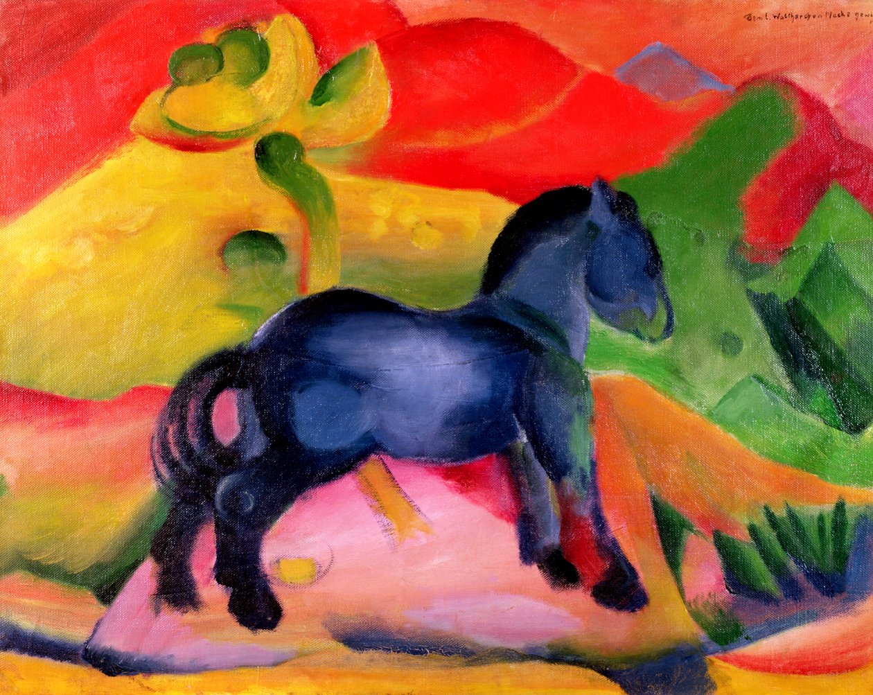 Pequeño caballo azul, 1912 de Franz Marc