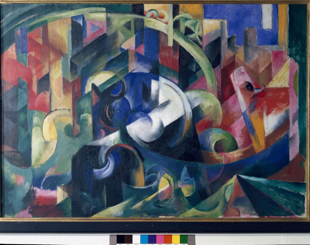 Pintura con bueyes de Franz Marc