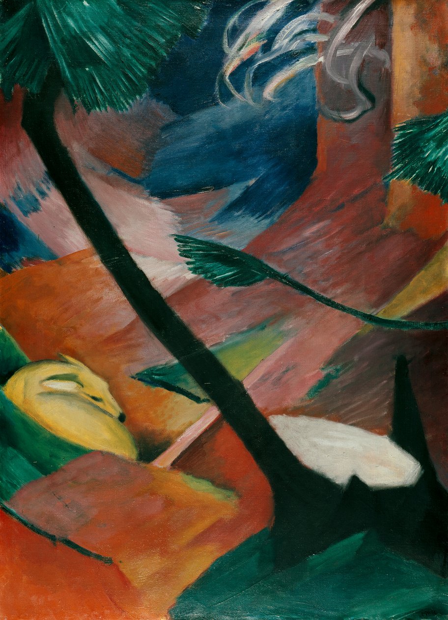 Reh im Walde II de Franz Marc