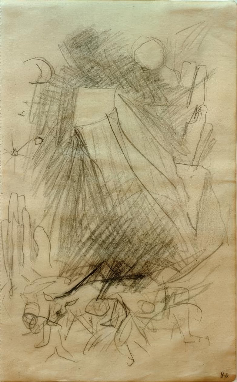 Montaña cayendo de Franz Marc