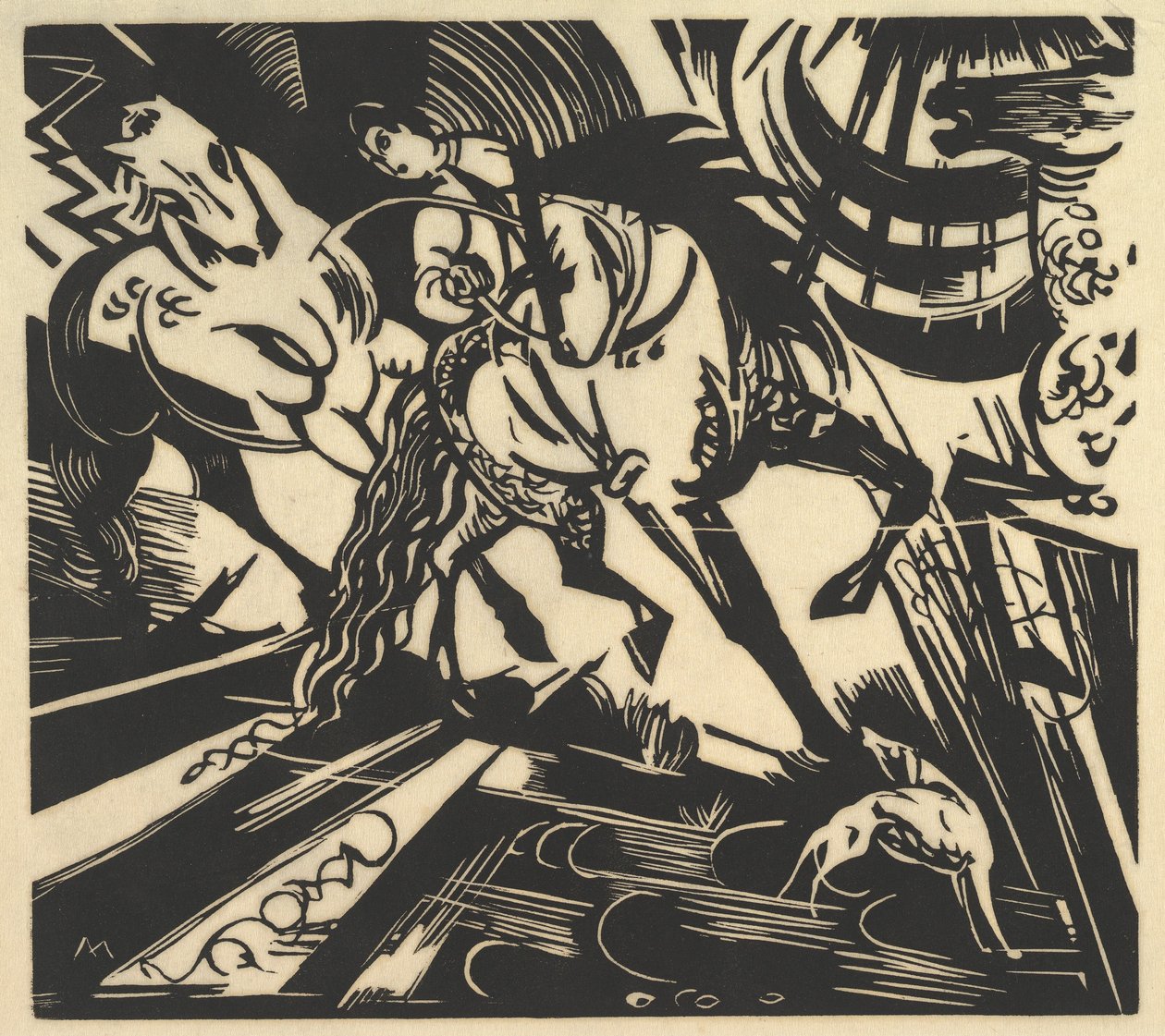 La escuela de equitación de Franz Marc