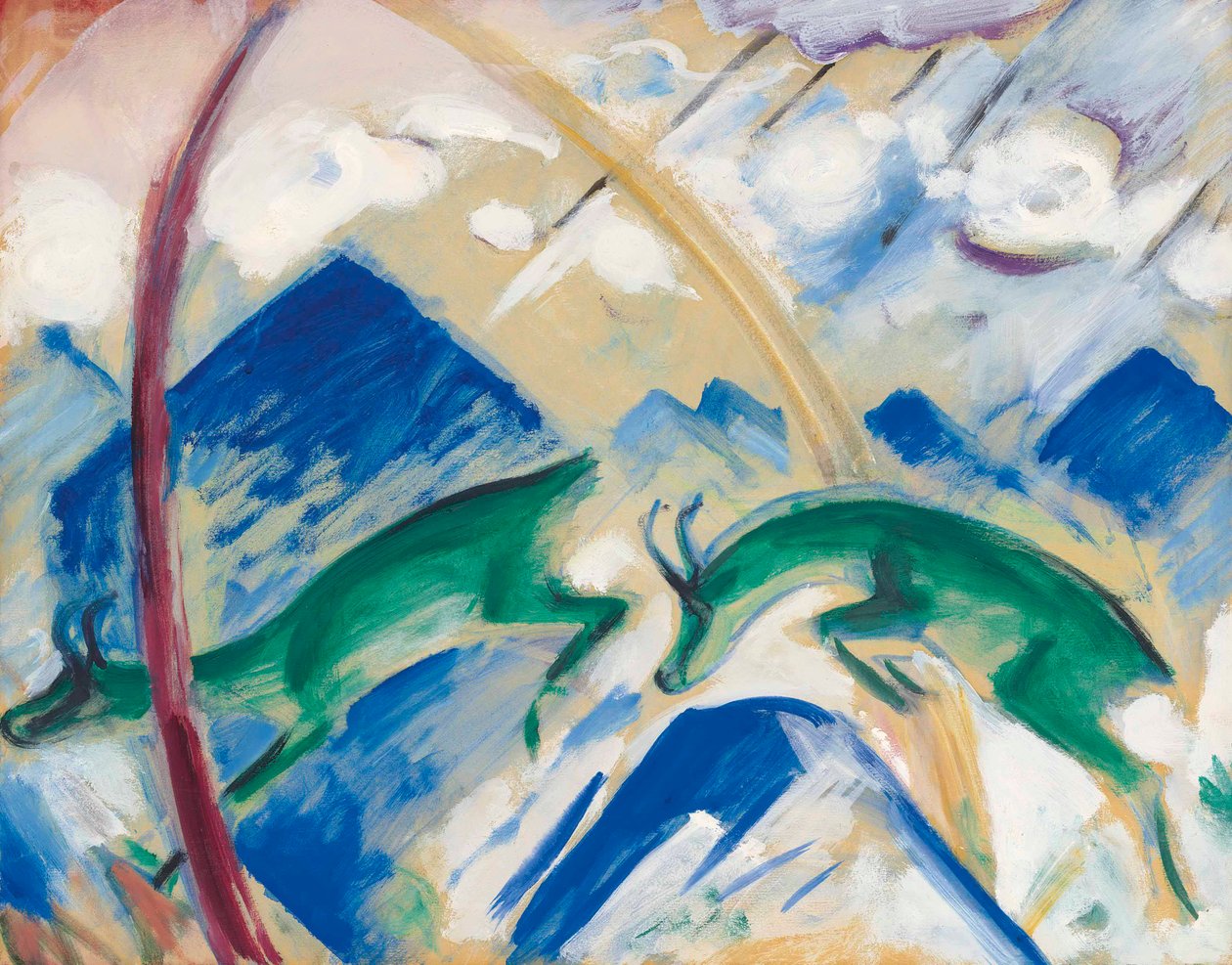 El Sarrio, 1911 de Franz Marc