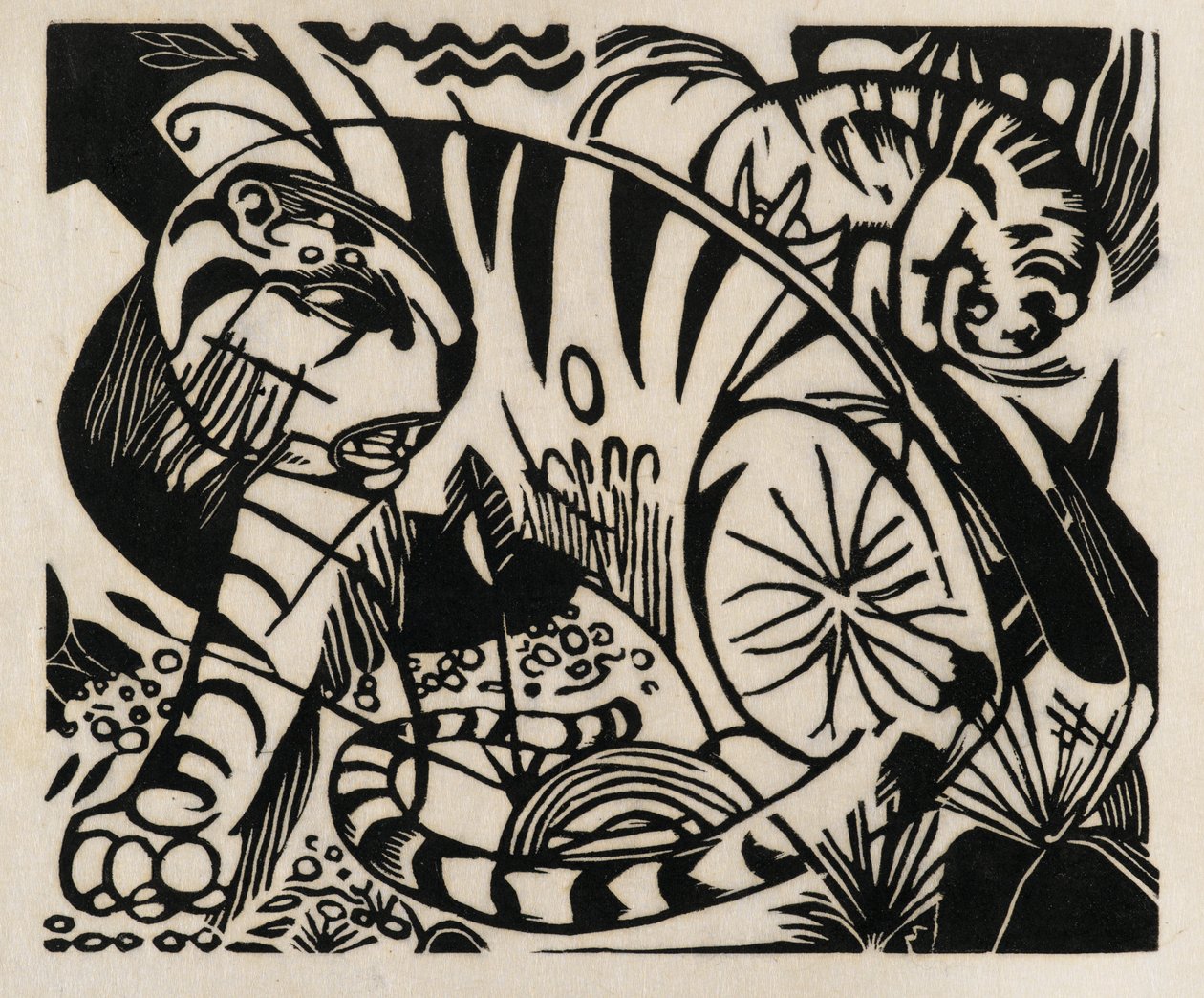 Tigre, 1912 de Franz Marc